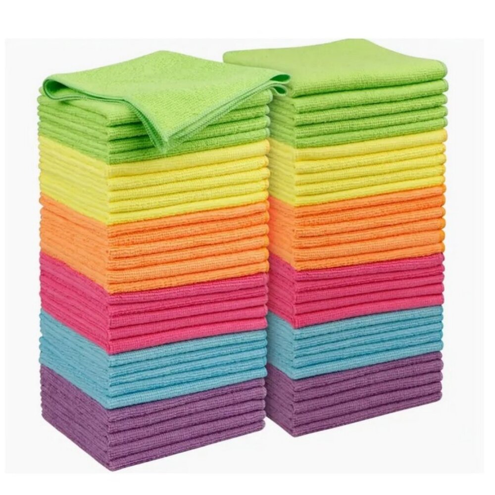 10Premium Quality Microfiber Cloths Streak-free Scratch-free Lint-free Absorbent